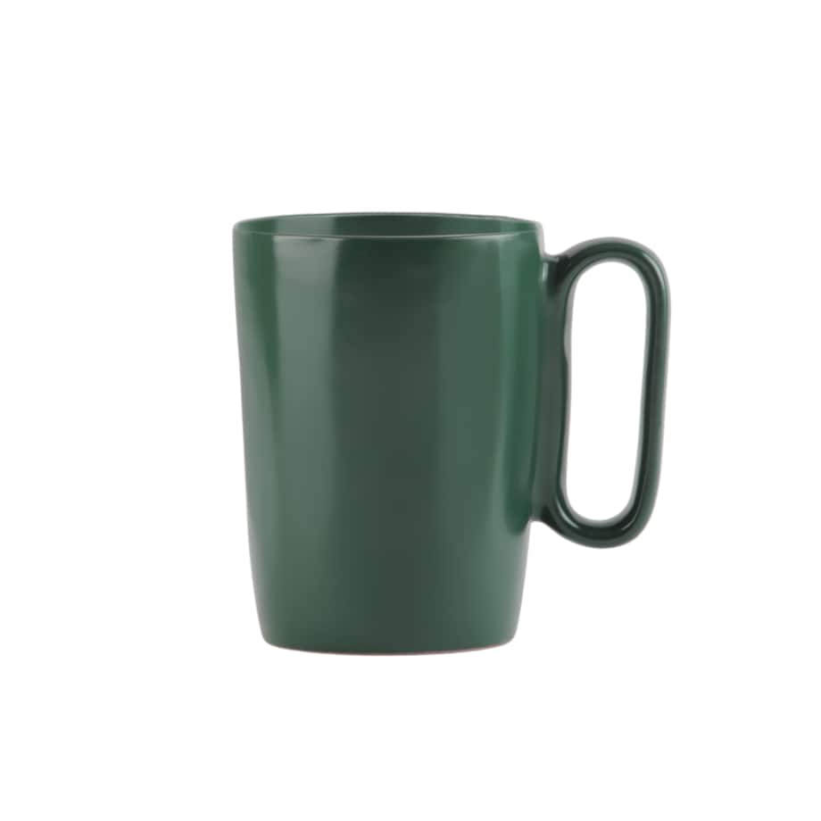 Dwa kubki ceramiczne z uszkiem 250 ml Fuori zielone 30039