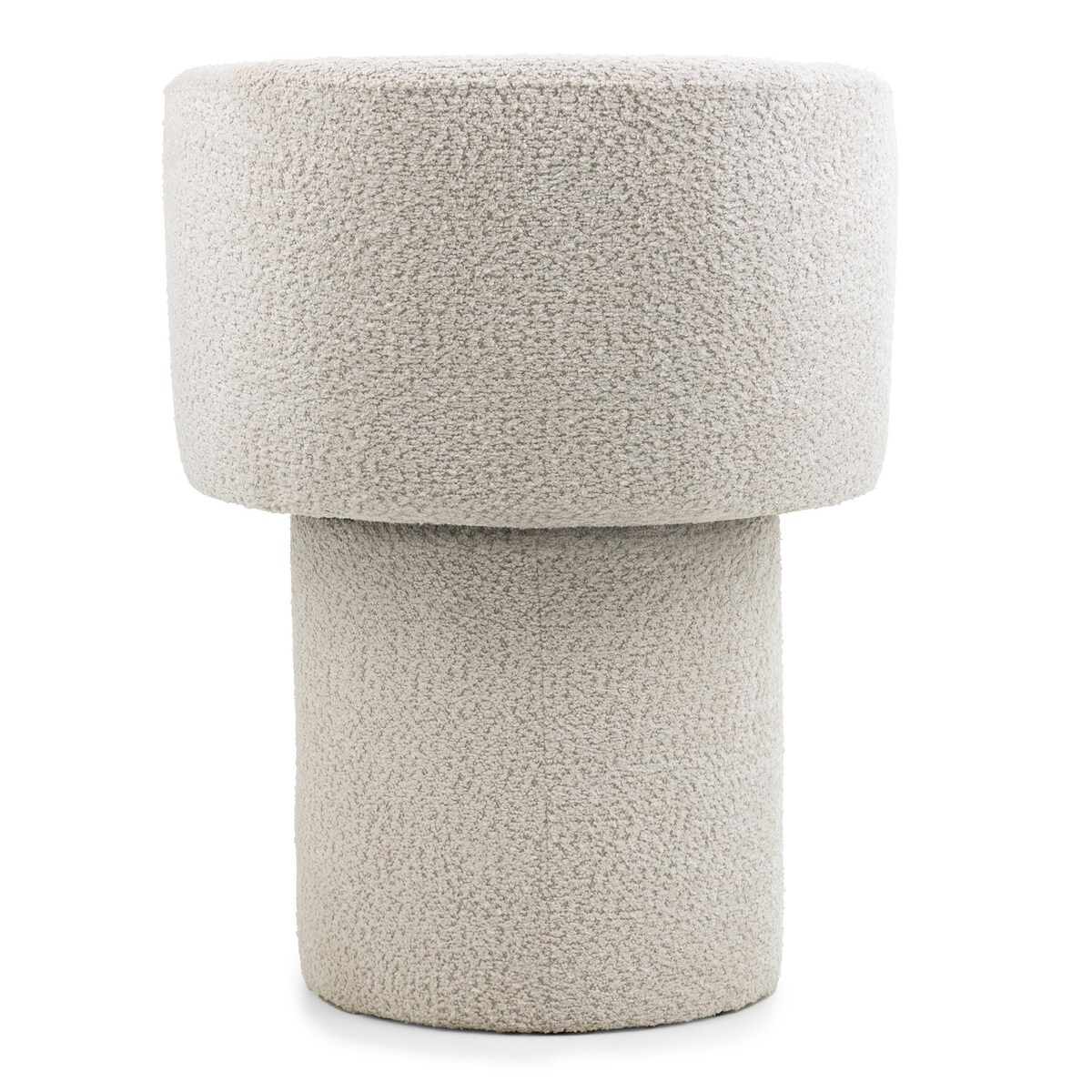 Fotel obrotowy, bouclé, kremowy Haco