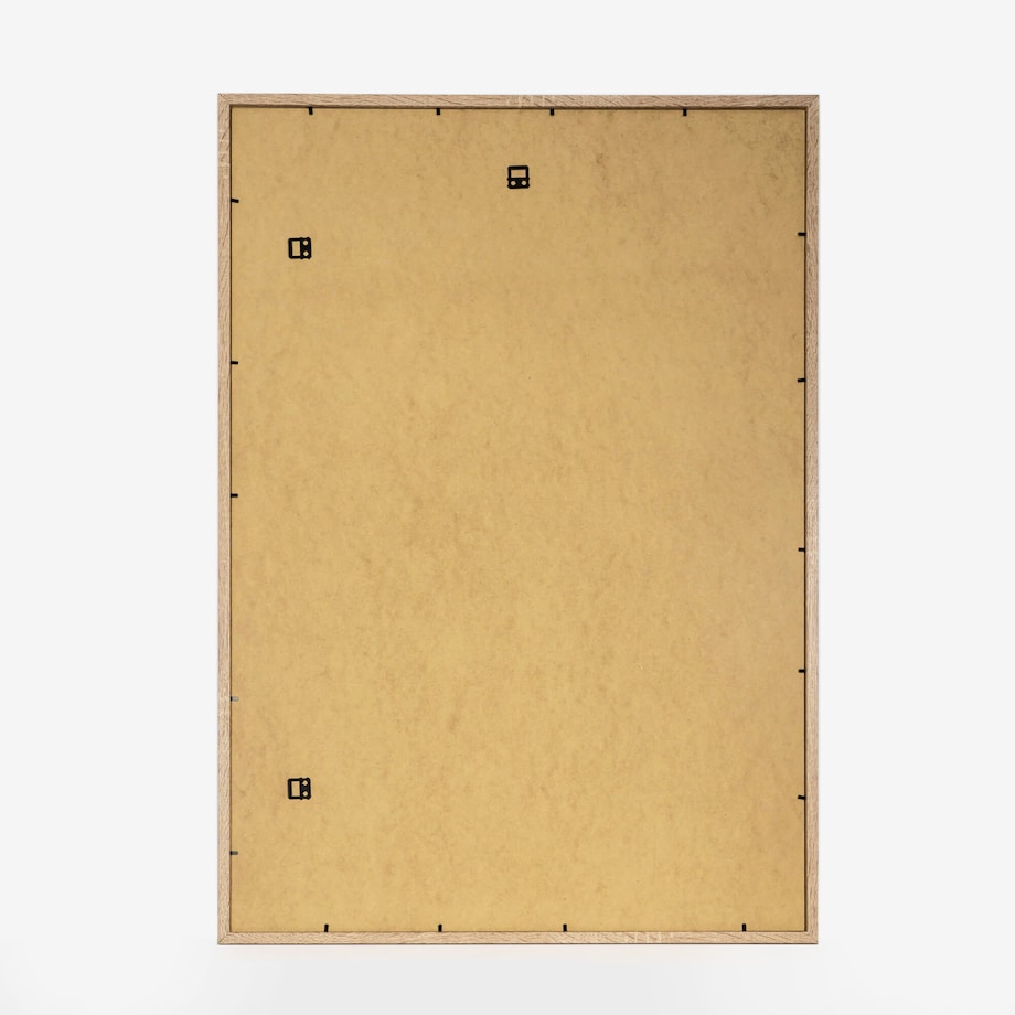 Ramka na zdjęcia 70x100 cm dębowa rama MDF z plexi do powieszenia pion poziom klasyczna prostokątna ramka FRAMAI®
