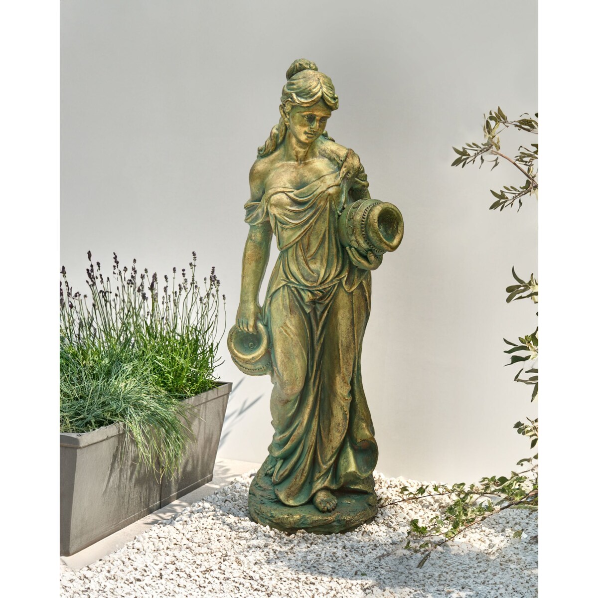 Figurka ogrodowa TRYPOLIS Kobieta Zielony