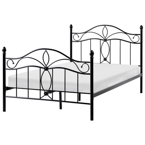 Łóżko Metal ANTLIA 120 x 200 cm Czarny