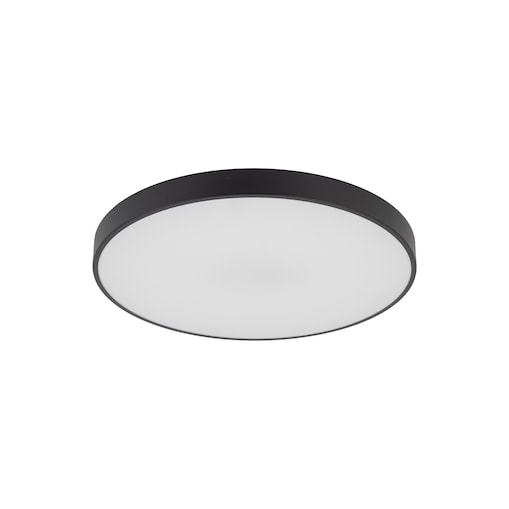 Lampa Sufitowa Łazienkowa Tk Lighting Velis Czarny Plafon Led 40W Ip54 Zmienna Barwa, Ściemniany