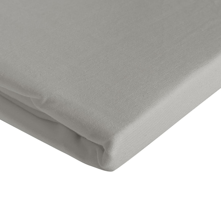 Prześcieradło bawełniane bez gumki 200x220 + dodatkowe 5cm po bokach bokach jasno szare