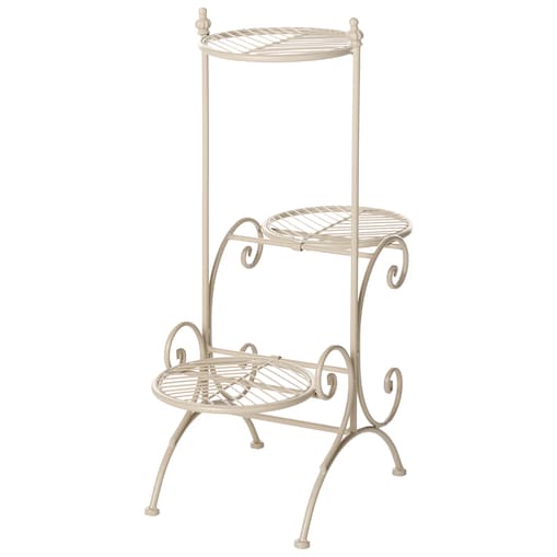 Kwietnik ASAGAO 26 cm Metal Beżowy