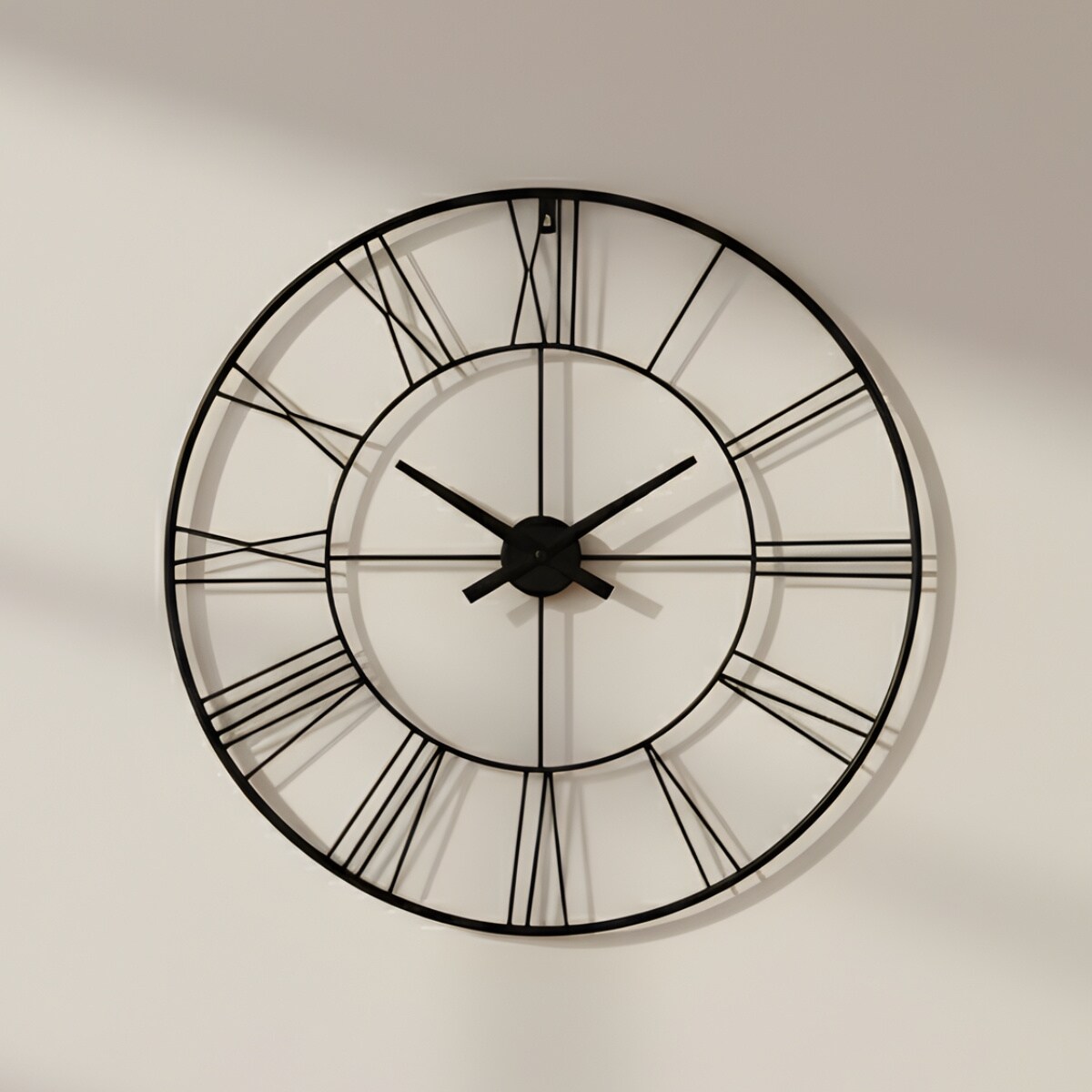 Zegar ścienny w stylu industrialnym ARATIO, Ø 70 cm