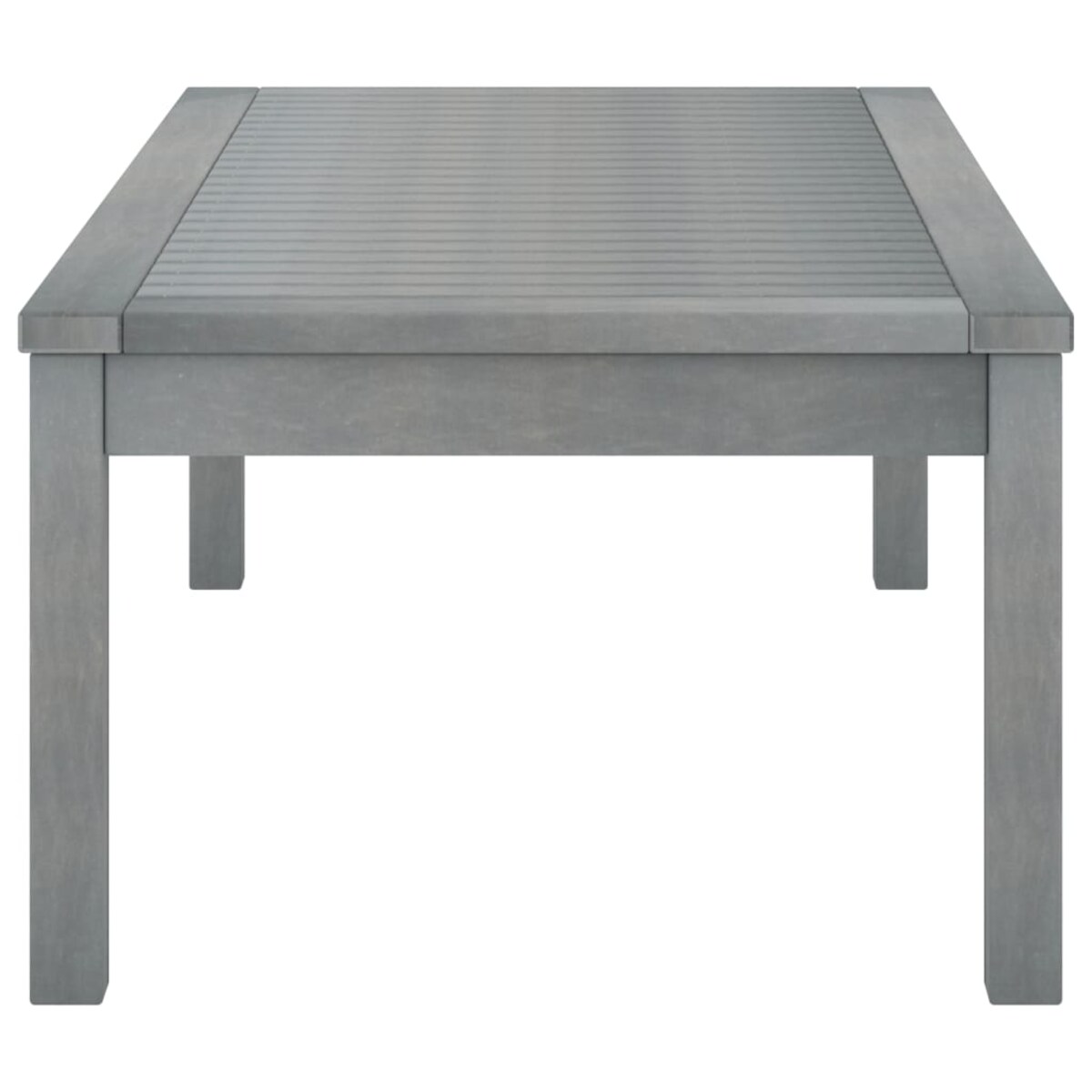 vidaXL Stolik kawowy, 100 x 50 x 33 cm, szary, lite drewno akacjowe