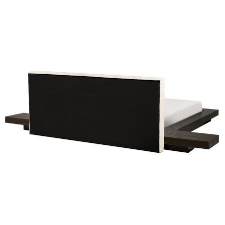 Łóżko LED Boucle ZEN 160 x 200 cm LED Jesion ciemny