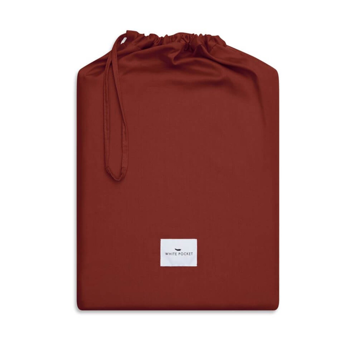 Prześcieradło satynowe z gumką terracotta 140 x 200 cm