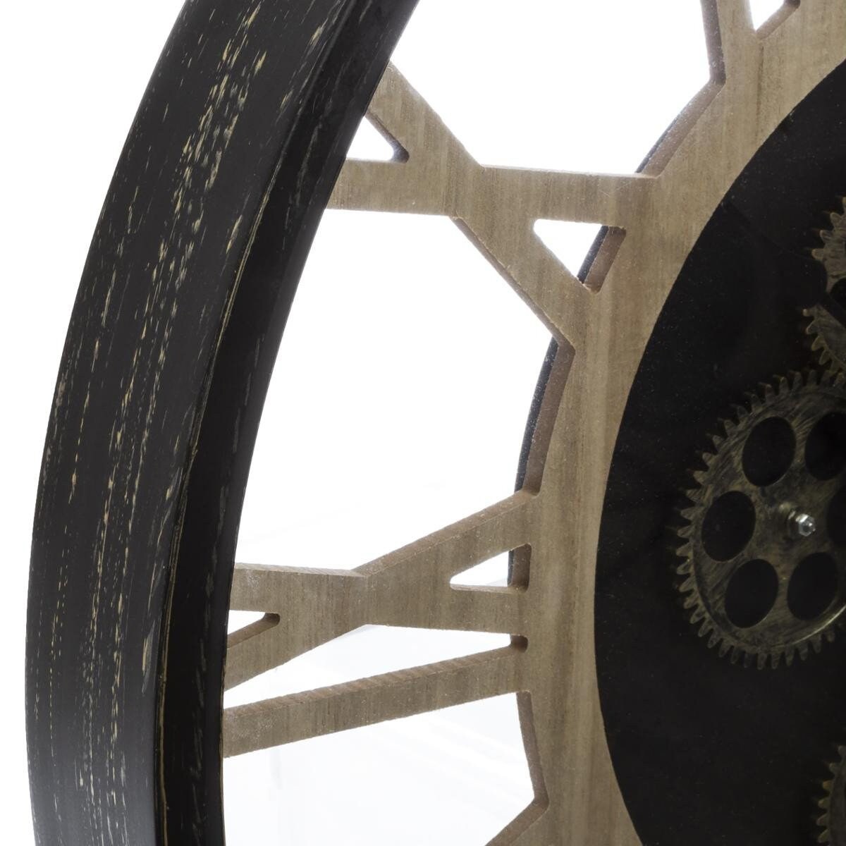 Zegar ścienny loftowy z widocznym mechanizmem, Ø 57 cm