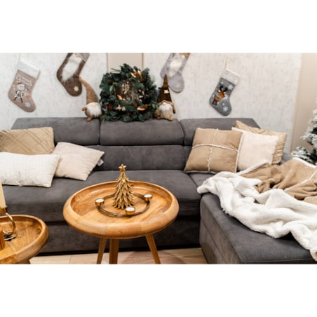 Złota choinka dekoracyjna, 28 x 13 cm