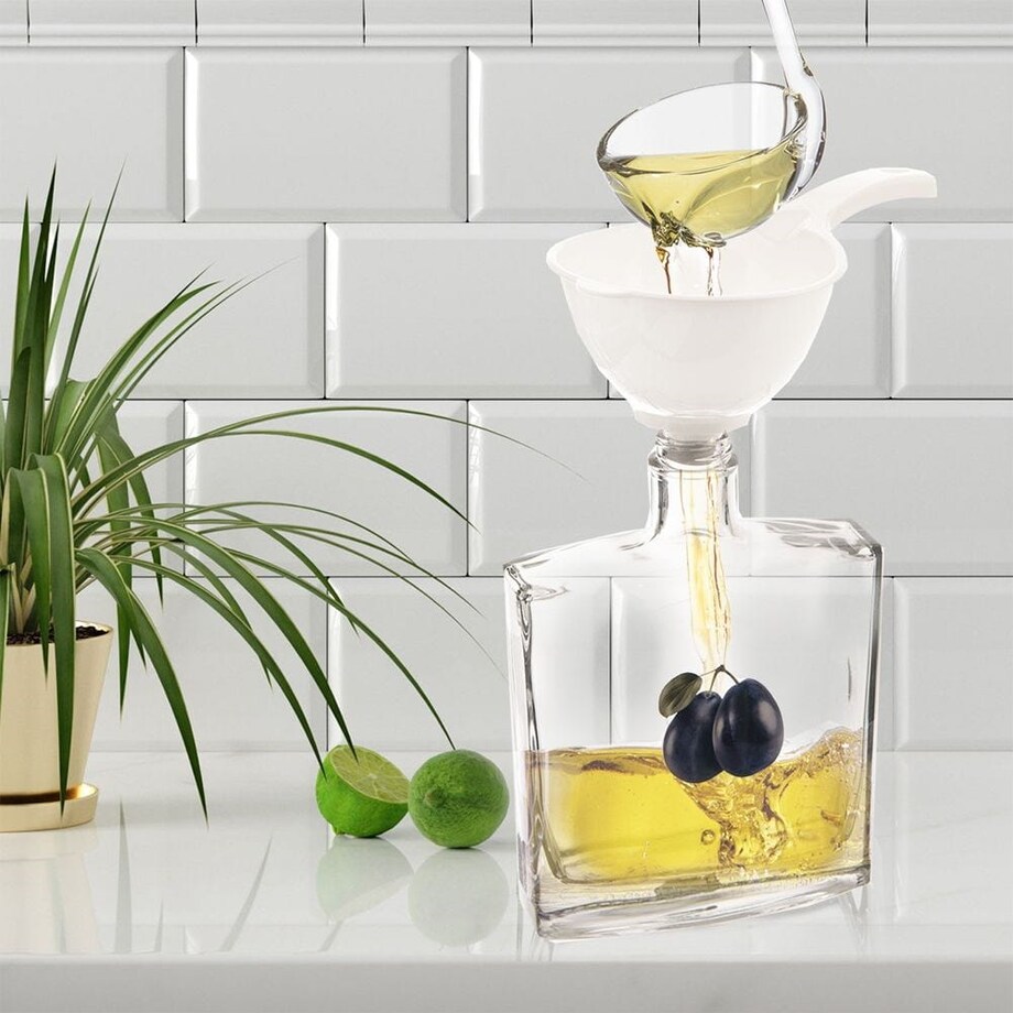 Lejek Kuchenny z Sitkiem Sitko do Butelek Balonów na Wino Piwo Sok 11,5 cm