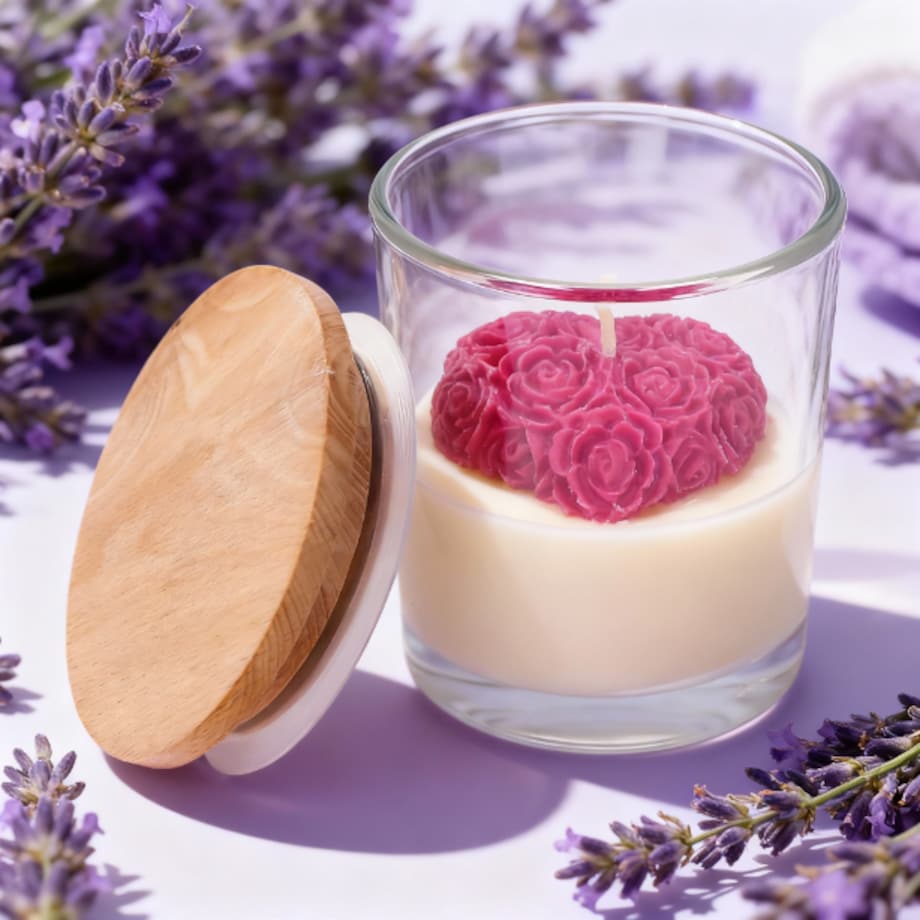 Świeca sojowa ZAPACHOWA świeczka SERCE handmade prezent CANDELA ENCANTADA
