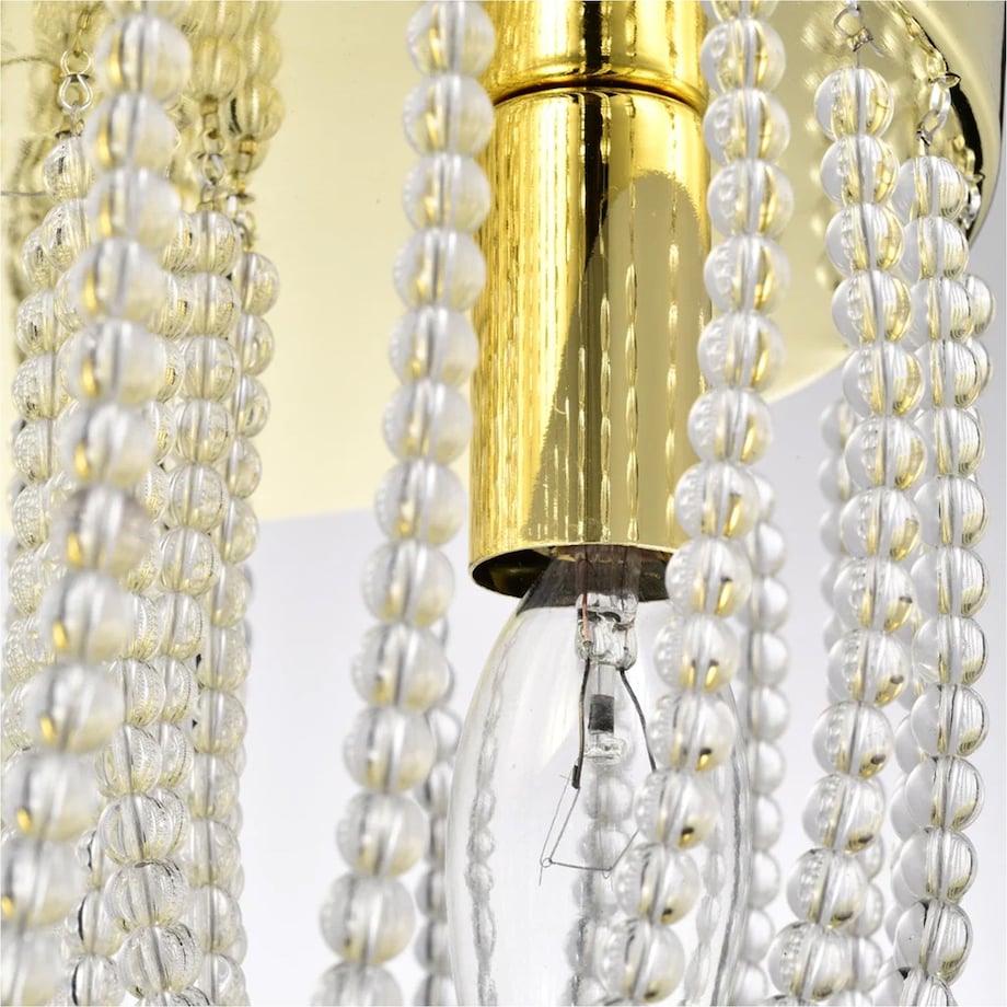 Lampa Sufitowa App1625-3C Chrom Złoty, Metal