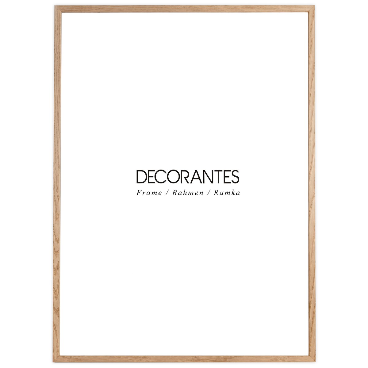Ramka na zdjęcia 50x70 cm ramka drewniana dębowa naturalna foto ramka z litego drewna dębowego prostokątna OAK FRAMAI