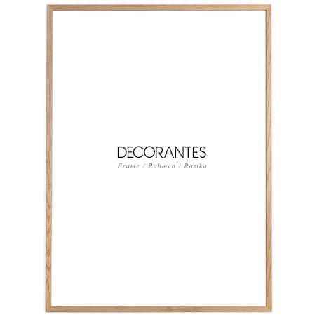 Ramka na zdjęcia 50x70 cm ramka drewniana dębowa naturalna foto ramka z litego drewna dębowego prostokątna OAK FRAMAI