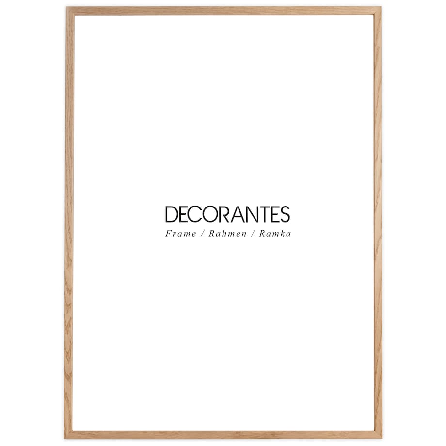 Ramka na zdjęcia 50x70 cm ramka drewniana dębowa naturalna foto ramka z litego drewna dębowego prostokątna OAK FRAMAI
