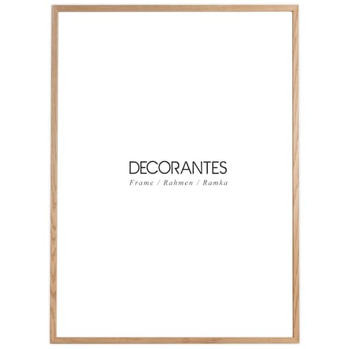Ramka na zdjęcia 50x70 cm ramka drewniana dębowa naturalna foto ramka z litego drewna dębowego prostokątna OAK FRAMAI
