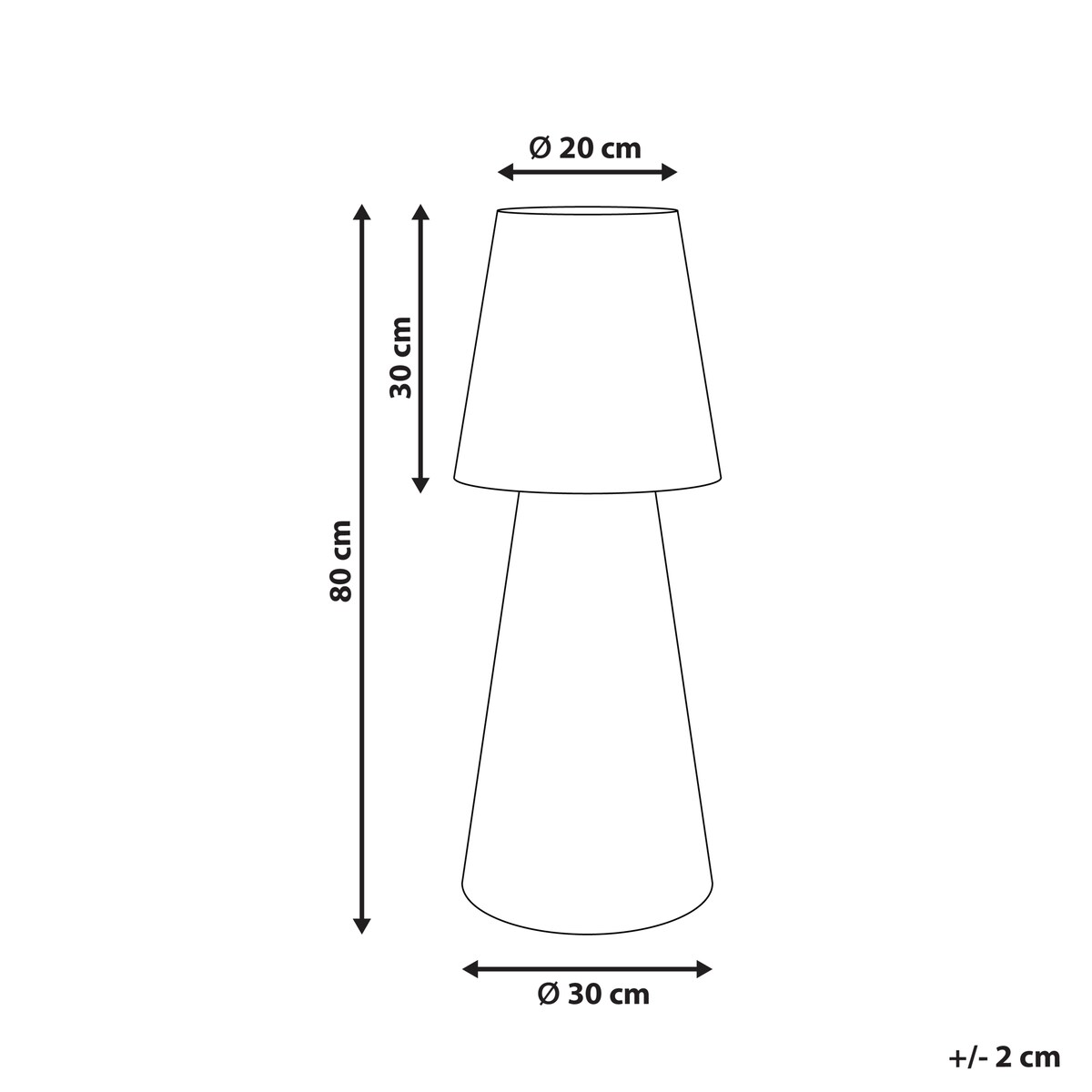 Lampa ogrodowa stojąca LED SABANAS Z pilotem Biały