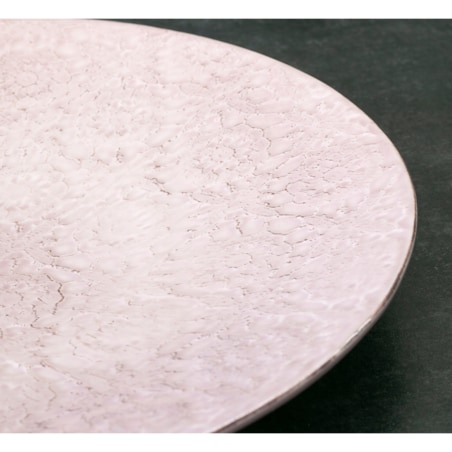 PATERA NA OWOCE CIASTO RÓŻOWA ceramiczna okrągła na stół 40cm