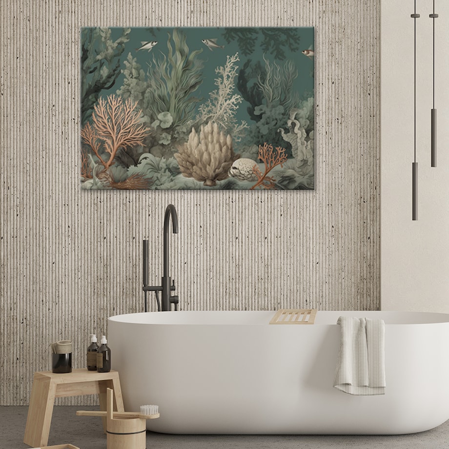 Feeby Obraz do łazienki - Koralowce i ryby 120x80