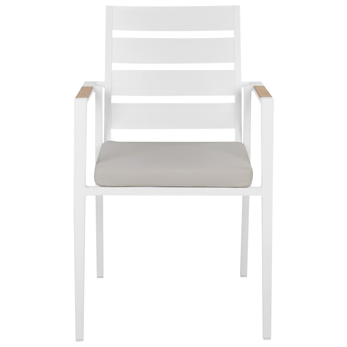 Krzesło ogrodowe Zestaw 6 Metal Szary TAVIANO