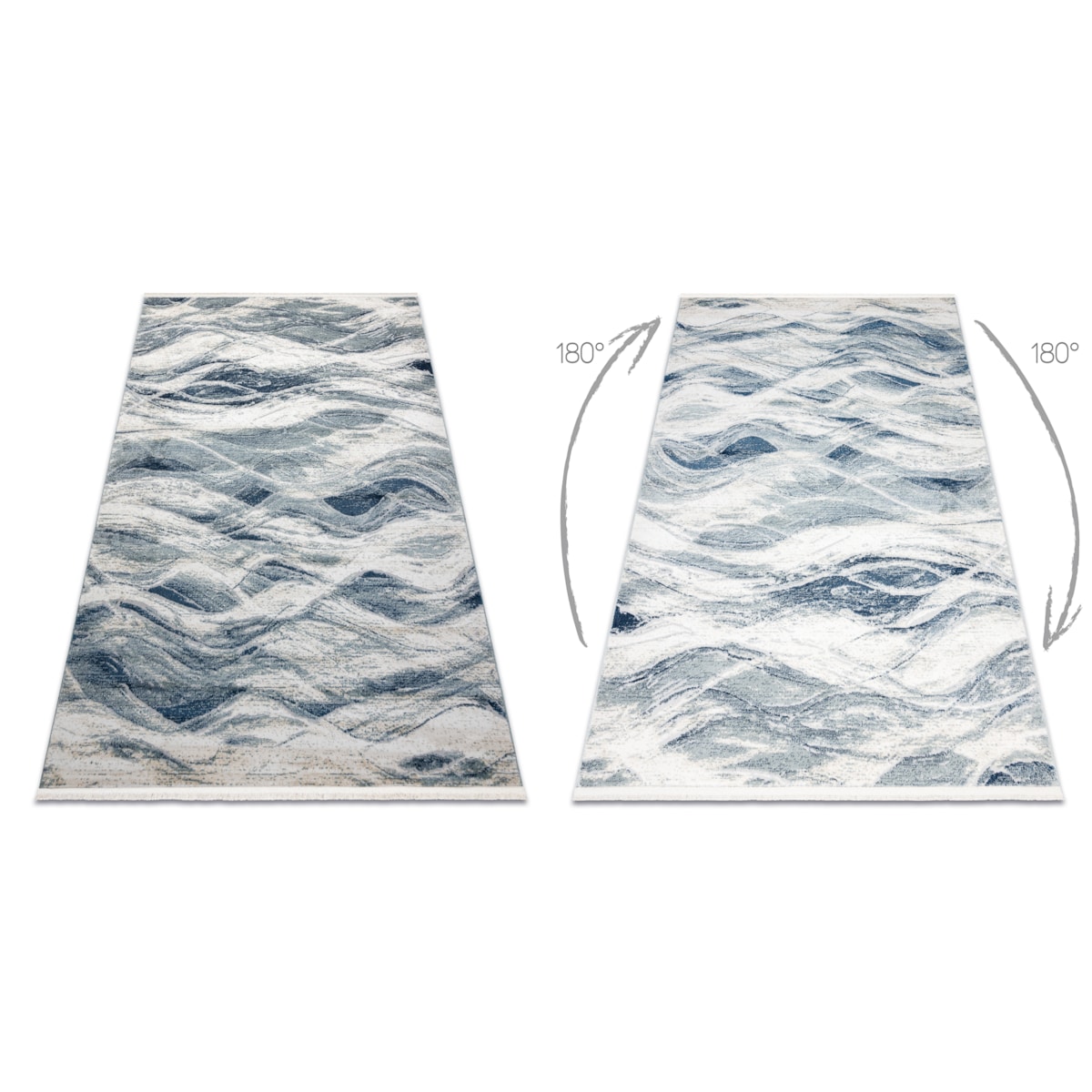 Dywan DISTIN 0849A granatowy / niebieski / 120x170 cm