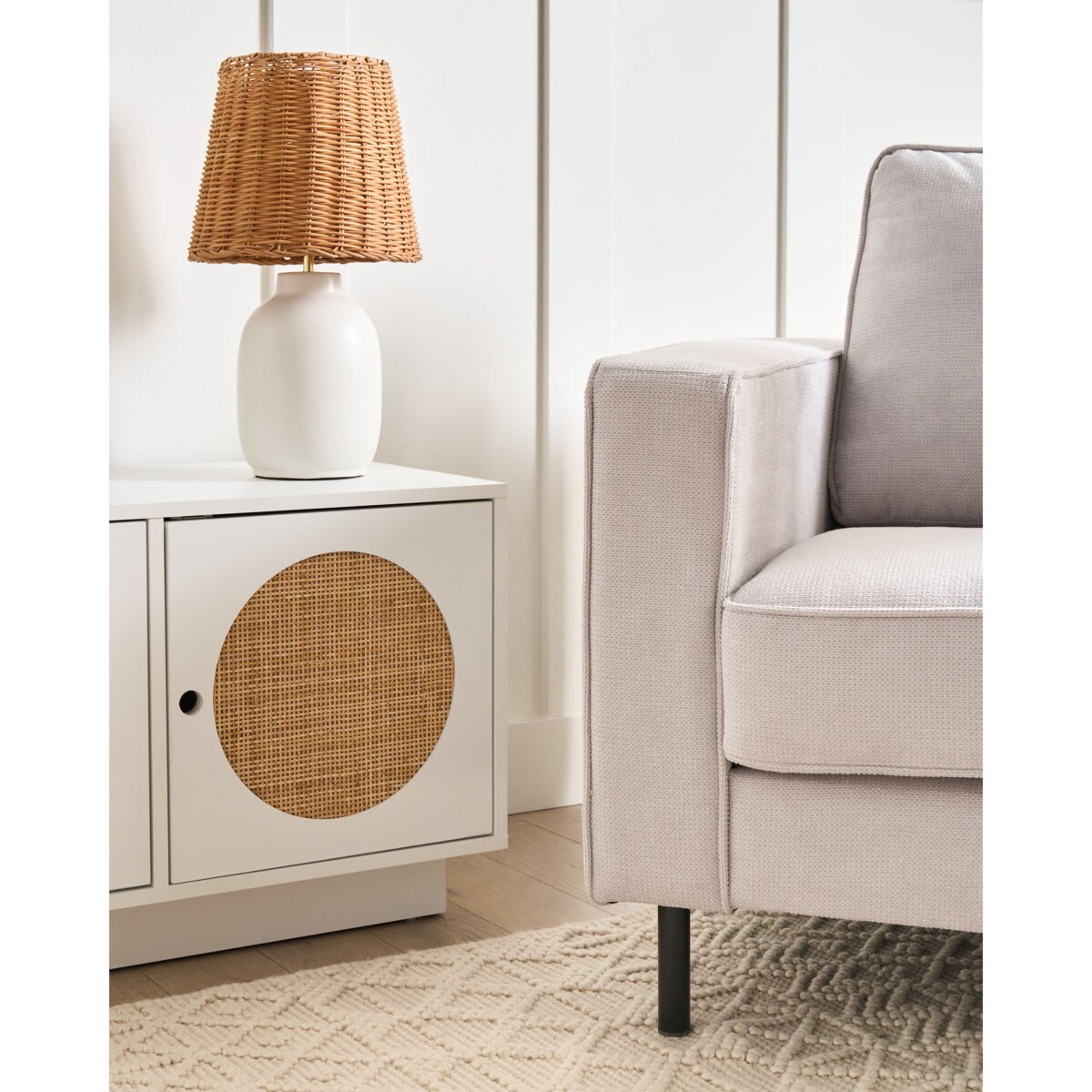 Lampa stołowa BARTANG Ceramika Biały