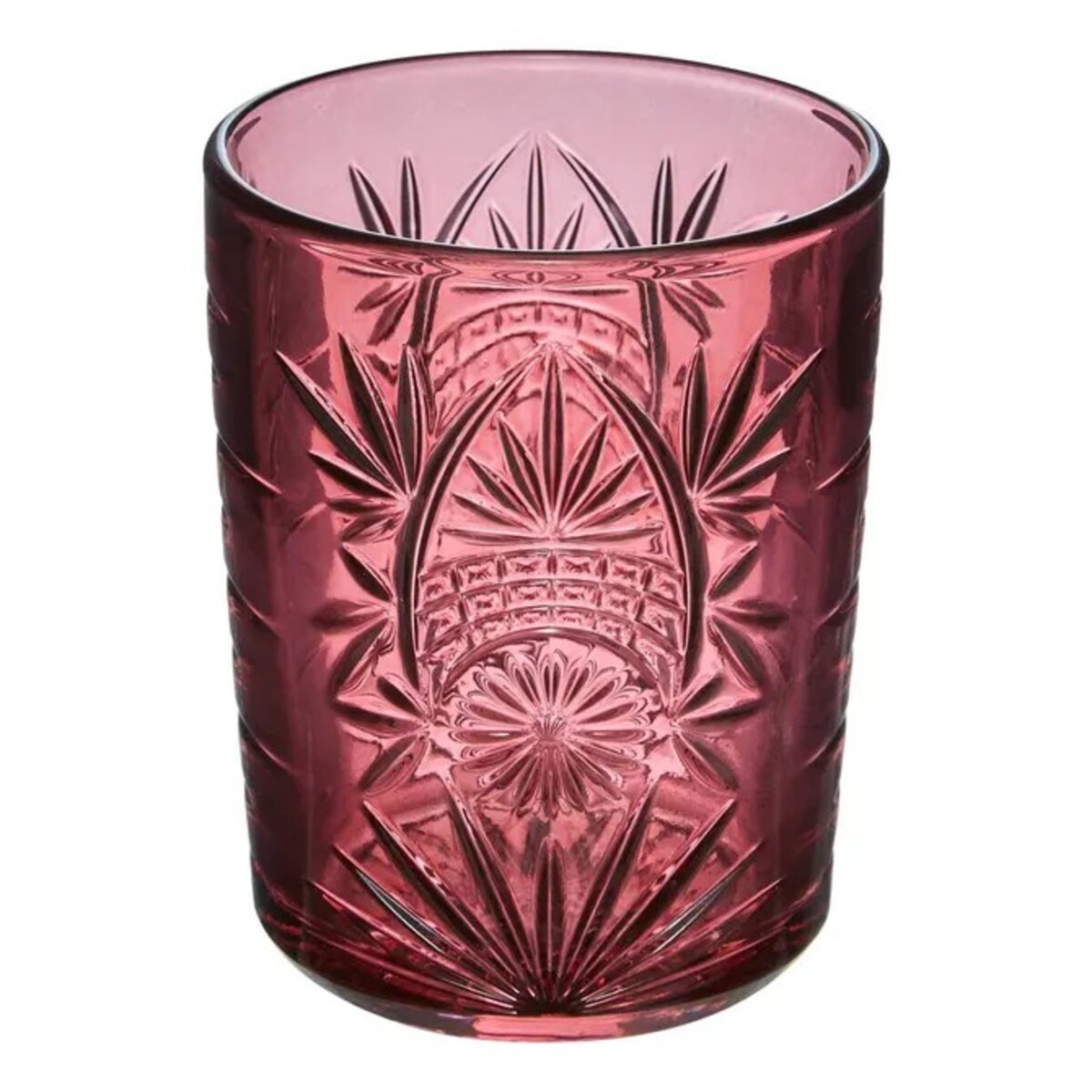 Komplet 4 szklanek, 350 ml, Ayla, odcienie różu