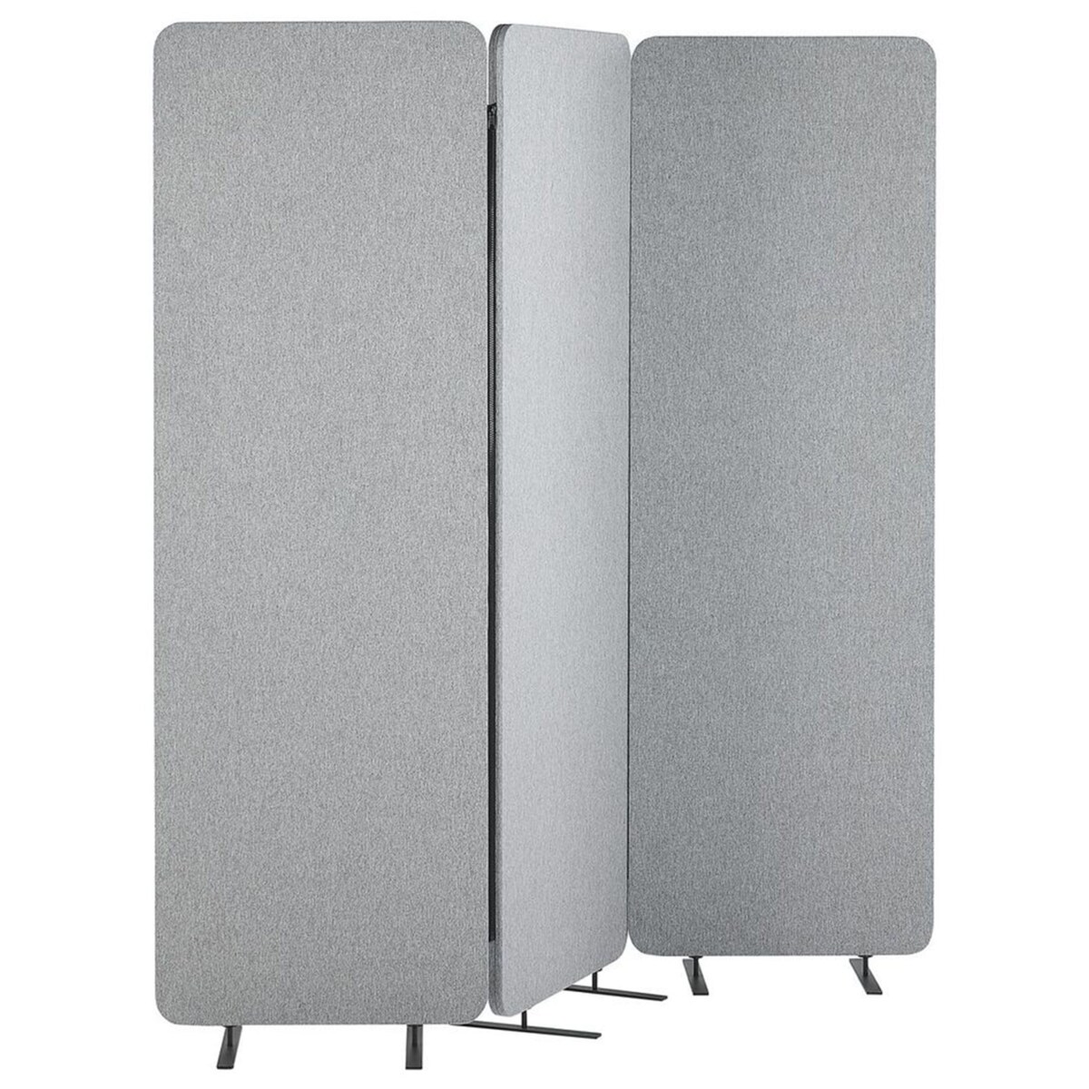 Przegroda biurkowa 184 x 184 cm Jasnoszary STANDI