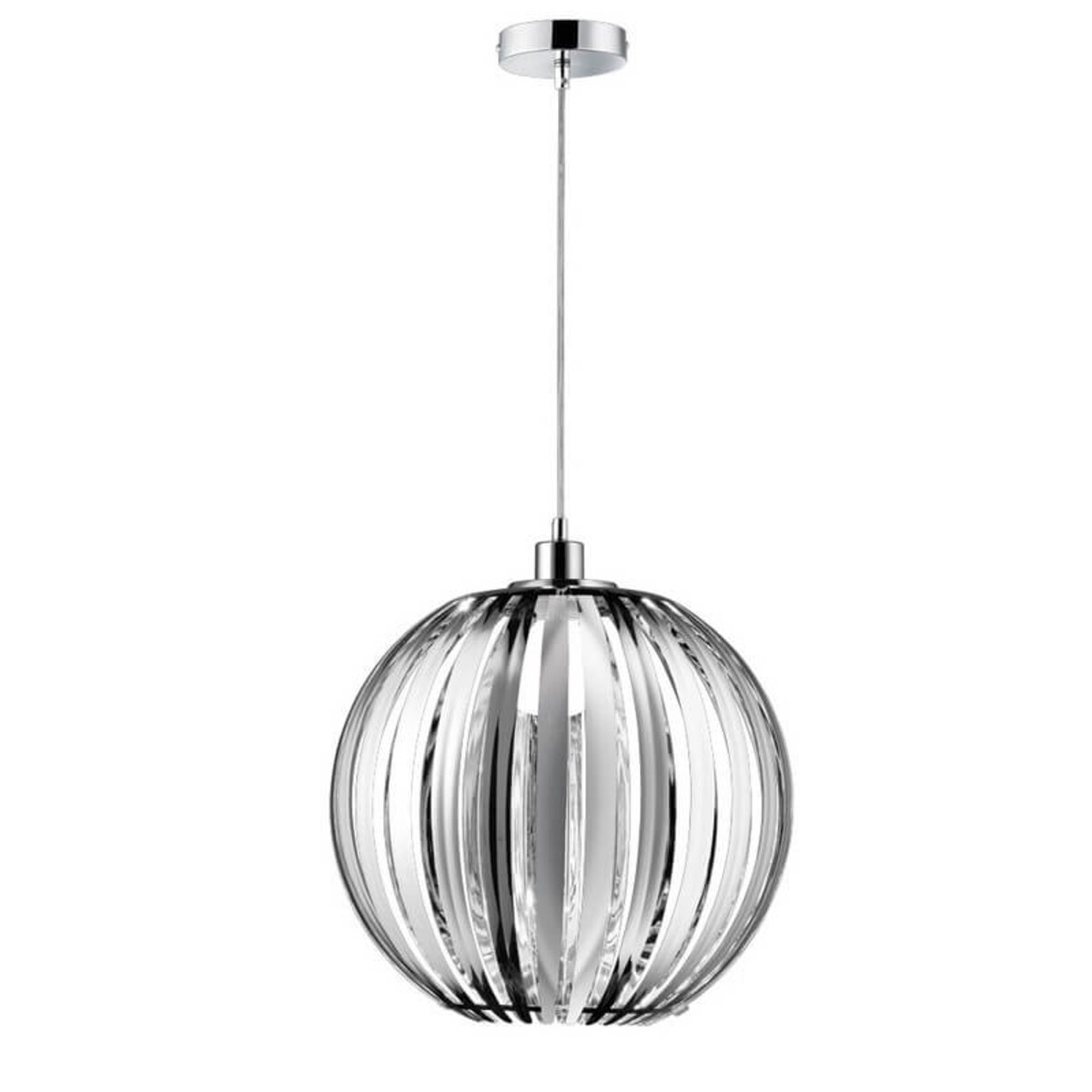 Kulista lampa wisząca Zucca 304100106 crystal glamour do salonu chrom