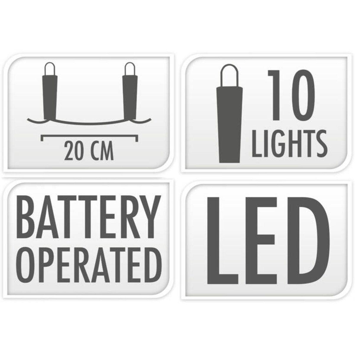 Girlanda świetlna, 10 rattanowych lampionów