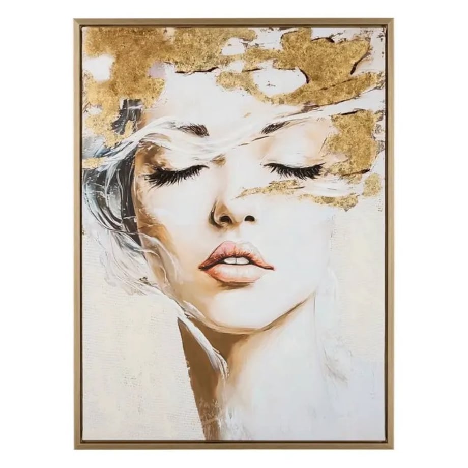 Obraz w ramie typu canvas, 58x78 cm, Cleo
