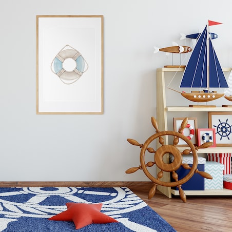 Plakat dla dzieci Koło ratunkowe 20x30