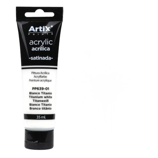 farba akrylowa titanum white artix pp639-01, 35ml