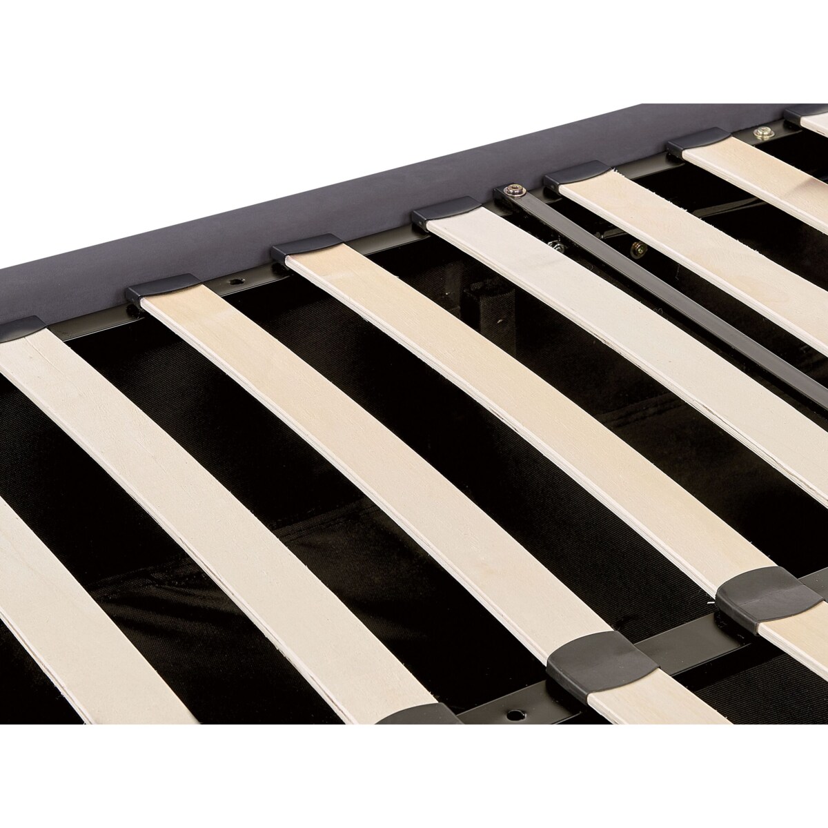 Łóżko z pojemnikiem welurowe 140 x 200 cm szare LUBBON