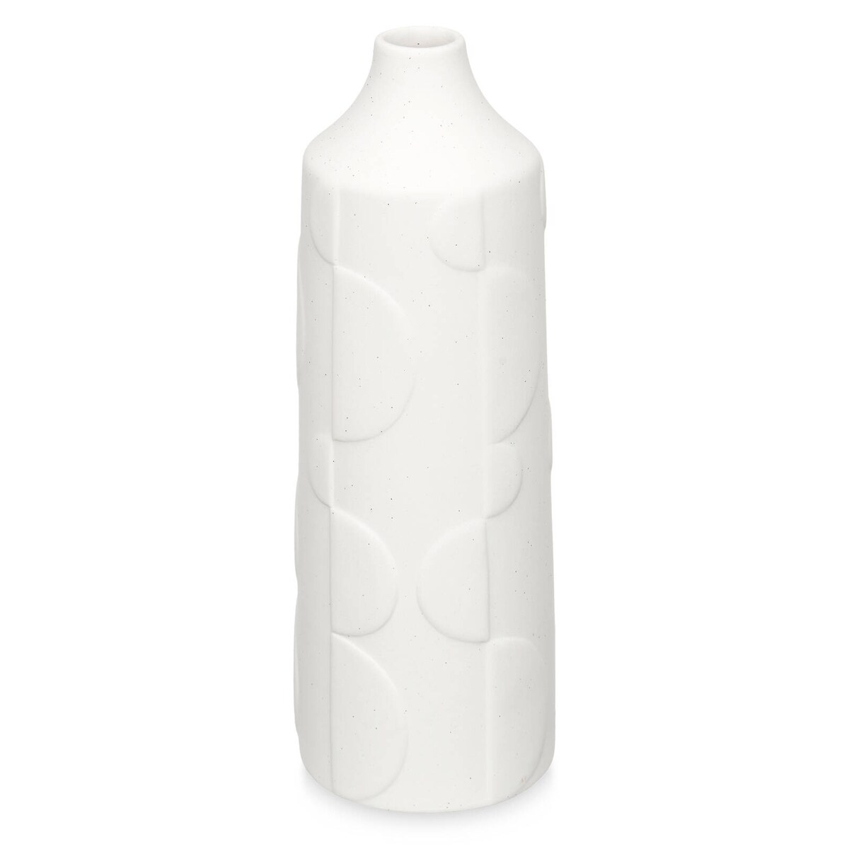 Wazon ceramiczny CIRCLE, biały, 30 cm