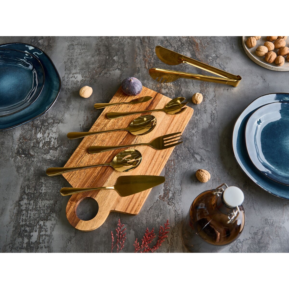 Zestaw przyborów kuchennych 7 elementów ZITI Złoty