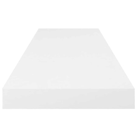 vidaXL Półki ścienne, 4 szt, wysoki połysk, białe, 80x23,5x3,8 cm, MDF