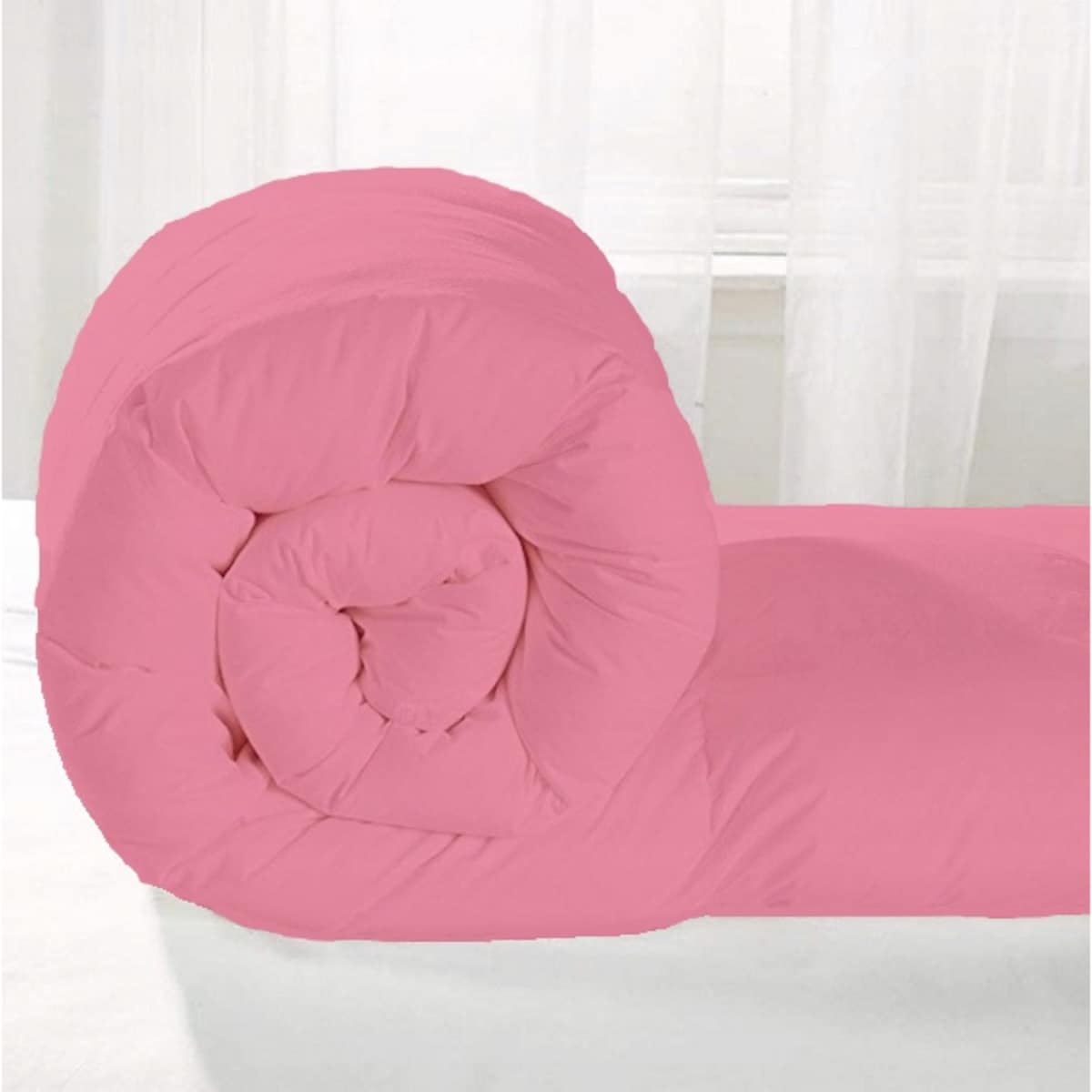 Kołdra Całoroczna 140X200 Cm Antyalergiczna Wełniana Owata Pikowana Różowa