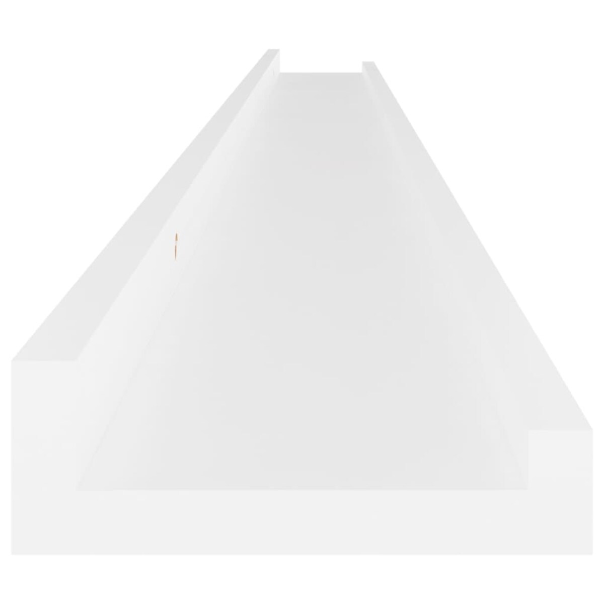 vidaXL Półki ścienne, 4 szt., białe, 115x9x3 cm