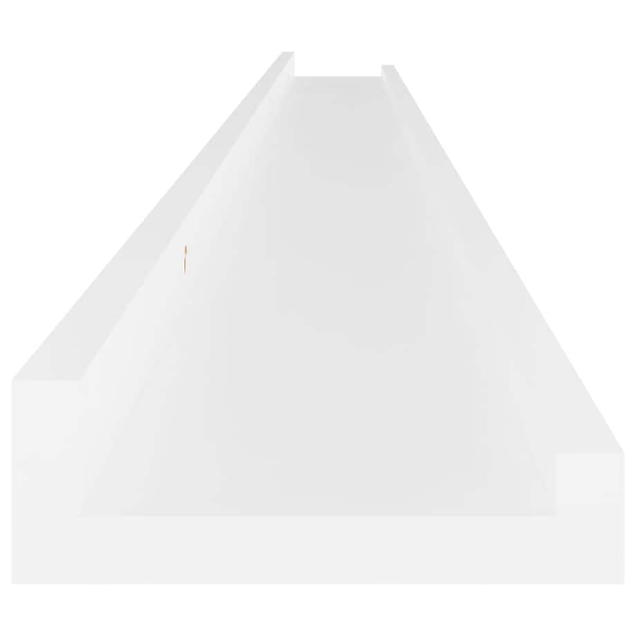 vidaXL Półki ścienne, 4 szt., białe, 115x9x3 cm