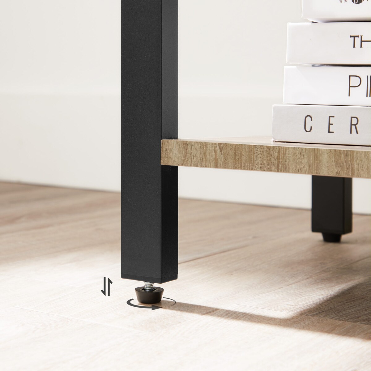 Regał Półka Na Książki 66X30X153 Cm Sonoma, Czarny