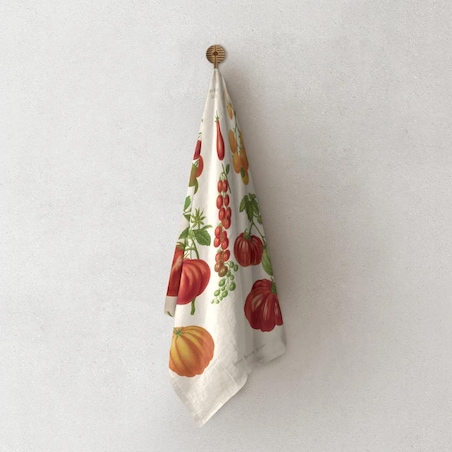 Lniany ręcznik kuchenny - Pomidory