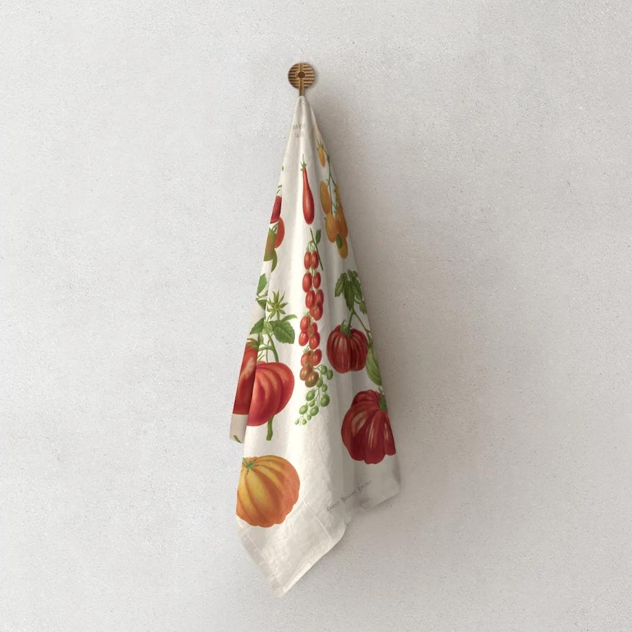 Lniany ręcznik kuchenny - Pomidory