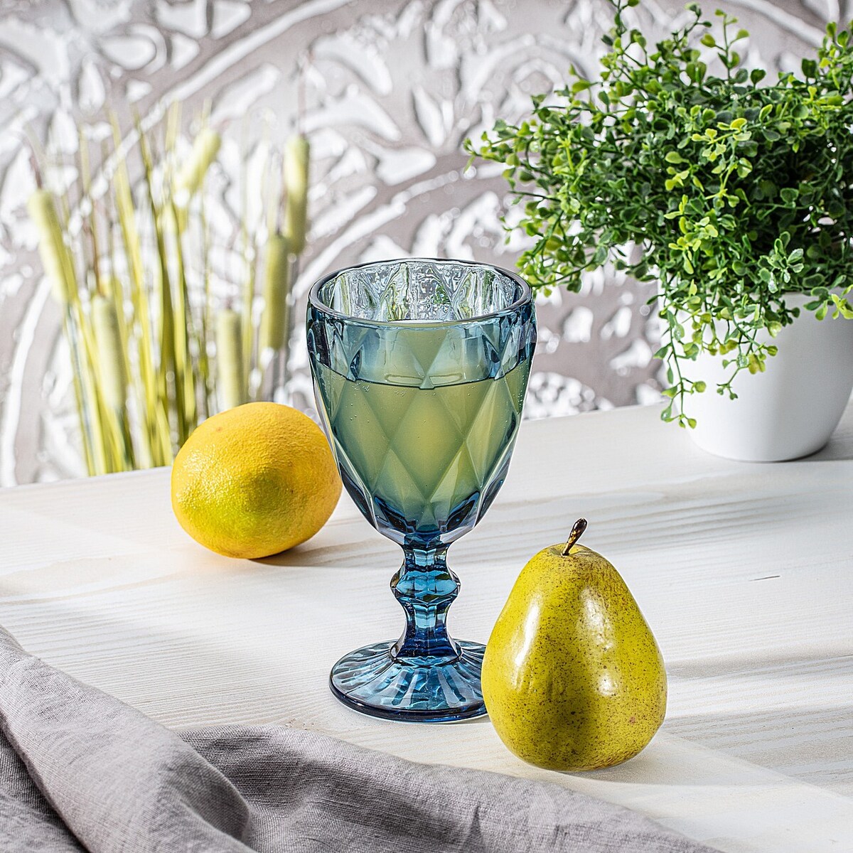 Kieliszek Basic Blue, 9 x 16,5 cm