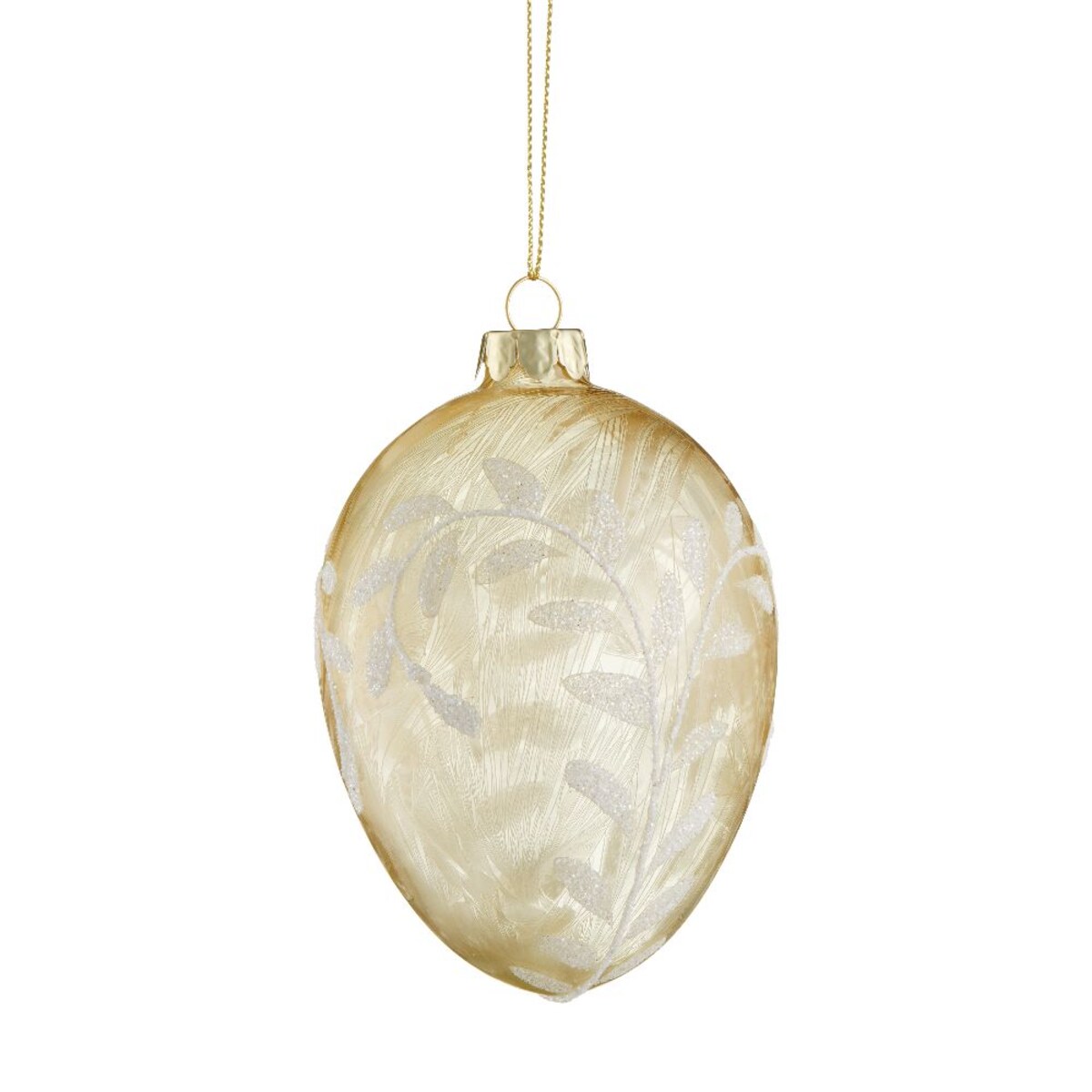 VILLA ITALIA Bombka jajko złote 11,5 cm