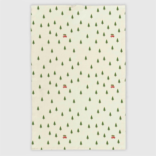 Ręcznik kuchenny świąteczny - Minimalistyczny las 50x70 cm