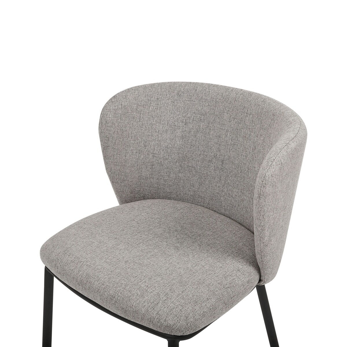 Zestaw 2 krzeseł do jadalni szary MINA