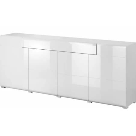 Komoda 210 TOLEDO 4D1S biała połysk