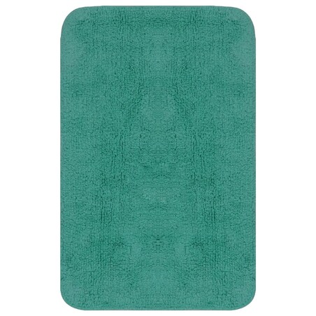 vidaXL 2-częściowy zestaw mat łazienkowych, tkanina, turkus